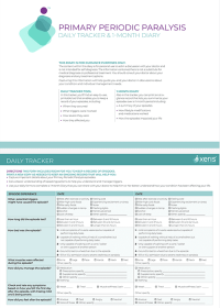 Primary Periodic Paralysis Daily Tracker